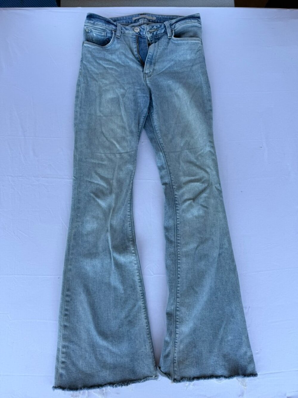 Hudson Holly High Rise Flare Jeans Glory Days Light Wash Sz 28